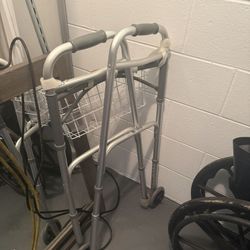 Foldable Walker With Basket