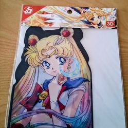 New Sailor Moon & Luna 3D Lenticular Motion Car Sticker Decal Peeker