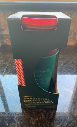 Starbucks 2019 Holiday Reusable Cold Cups w/straws