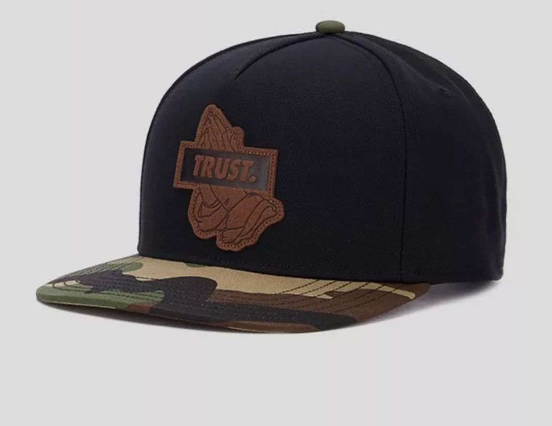"Trust" Flat Brim Snapback Hat 