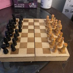 Hand Made Mini Chess set 