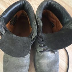 Timberland men’s Black Work Boots Size 9 Porch Pickup 