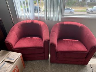 Comfy Red Chairs