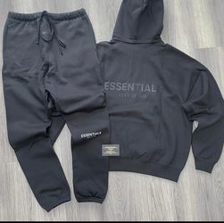 Black Essential Track Set (Men)