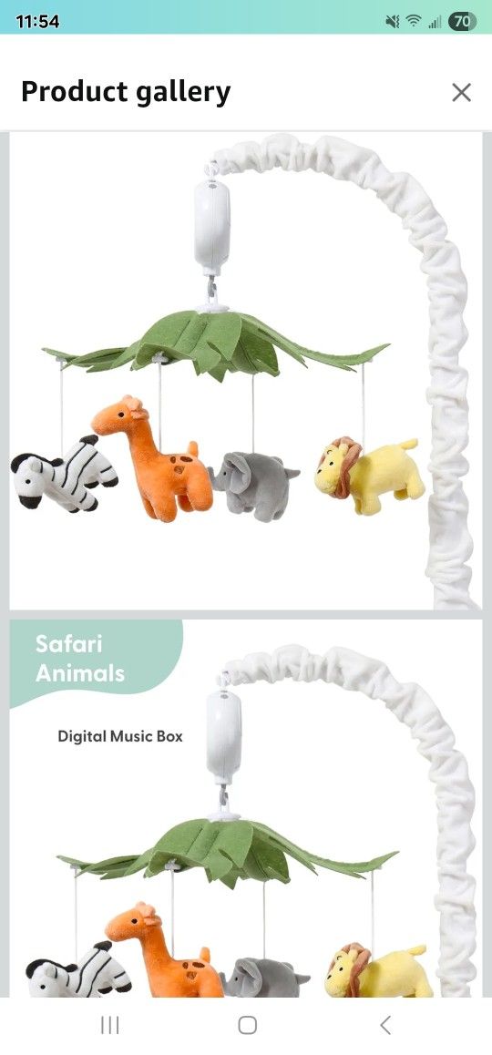 Crib Mobile With Animals