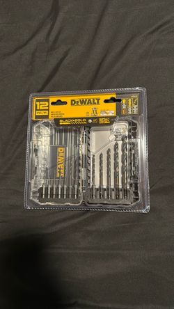 DEWALT 12 Pc Black and Gold Drill Bit Set, Premium Finish Impact Driver Bit Set for Metal, Plastic and Wood
