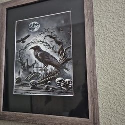 Dark And Edgy Artwork.   Ravens  - Mysterious Symbols Of Change And Transition.   New, Never Used.