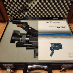 Vintage JVC GX-S9U Saticon Video Camera w/ Case (Untested, No Viewfinder)
