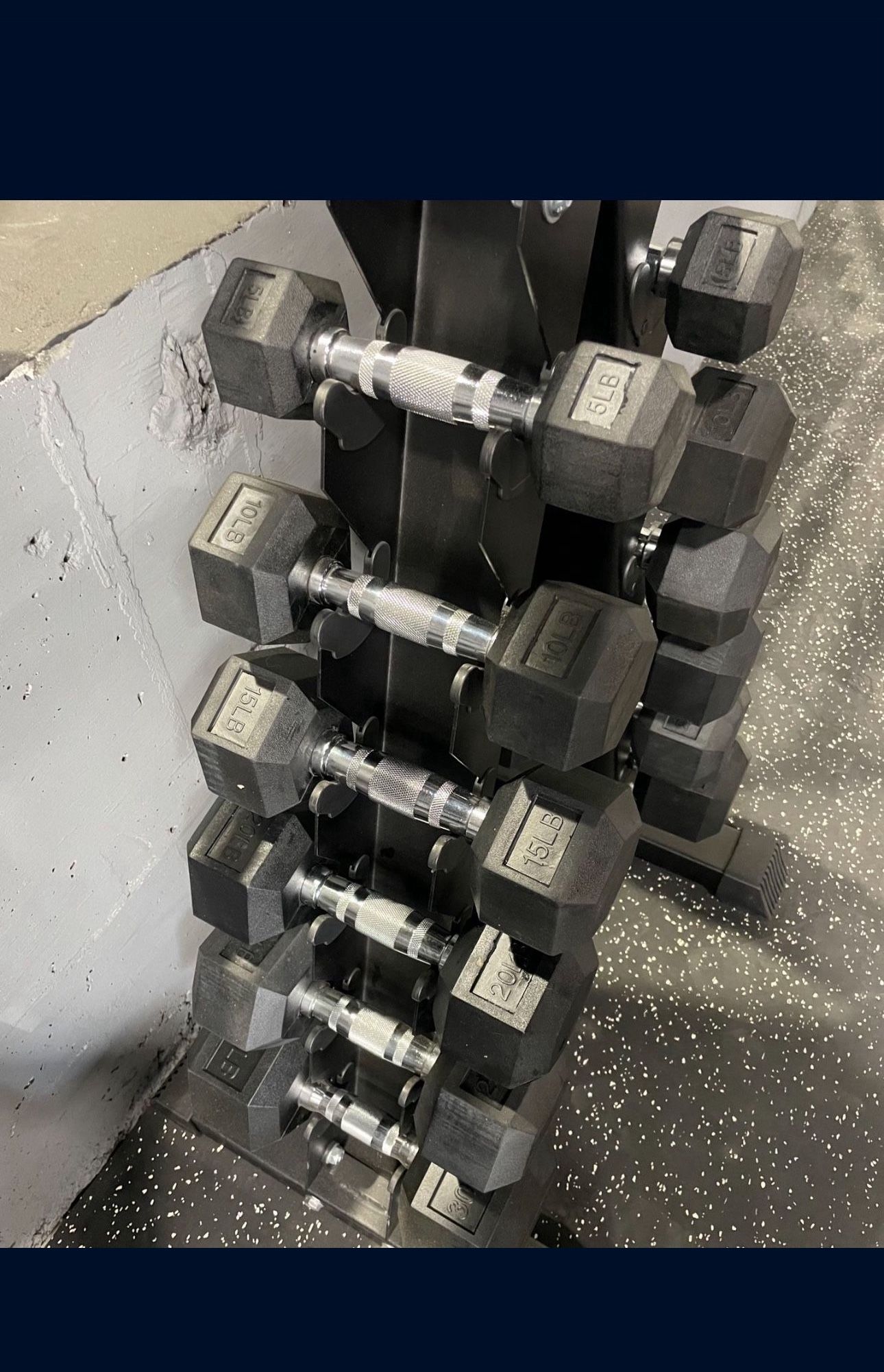 Dumbbell set With A Rack