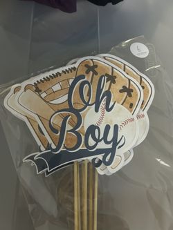 Oh Boy Baseball Baby Shower decorations