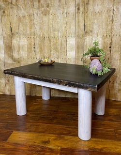 Wooden Painted Small Coffee Table Side Table Altar Farmhouse