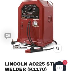 Lincoln Electric Arc Welder- 225 Amp