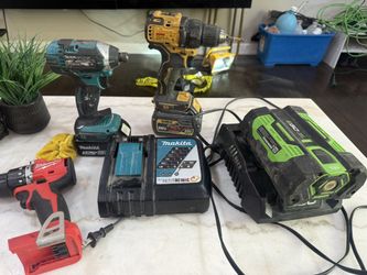 Makita, Dewalt,Milwaukee, Ego