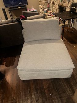 Gray sofa chair