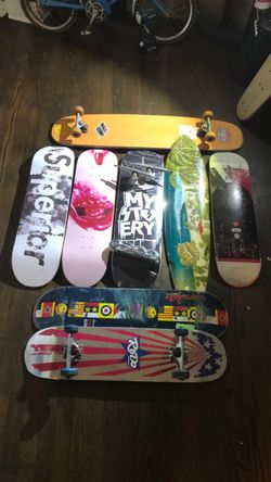 Brand new skateboards pro decks, mystery, evicen,element,superior,spitfire wheels,ace af1 trucks,chocolate,