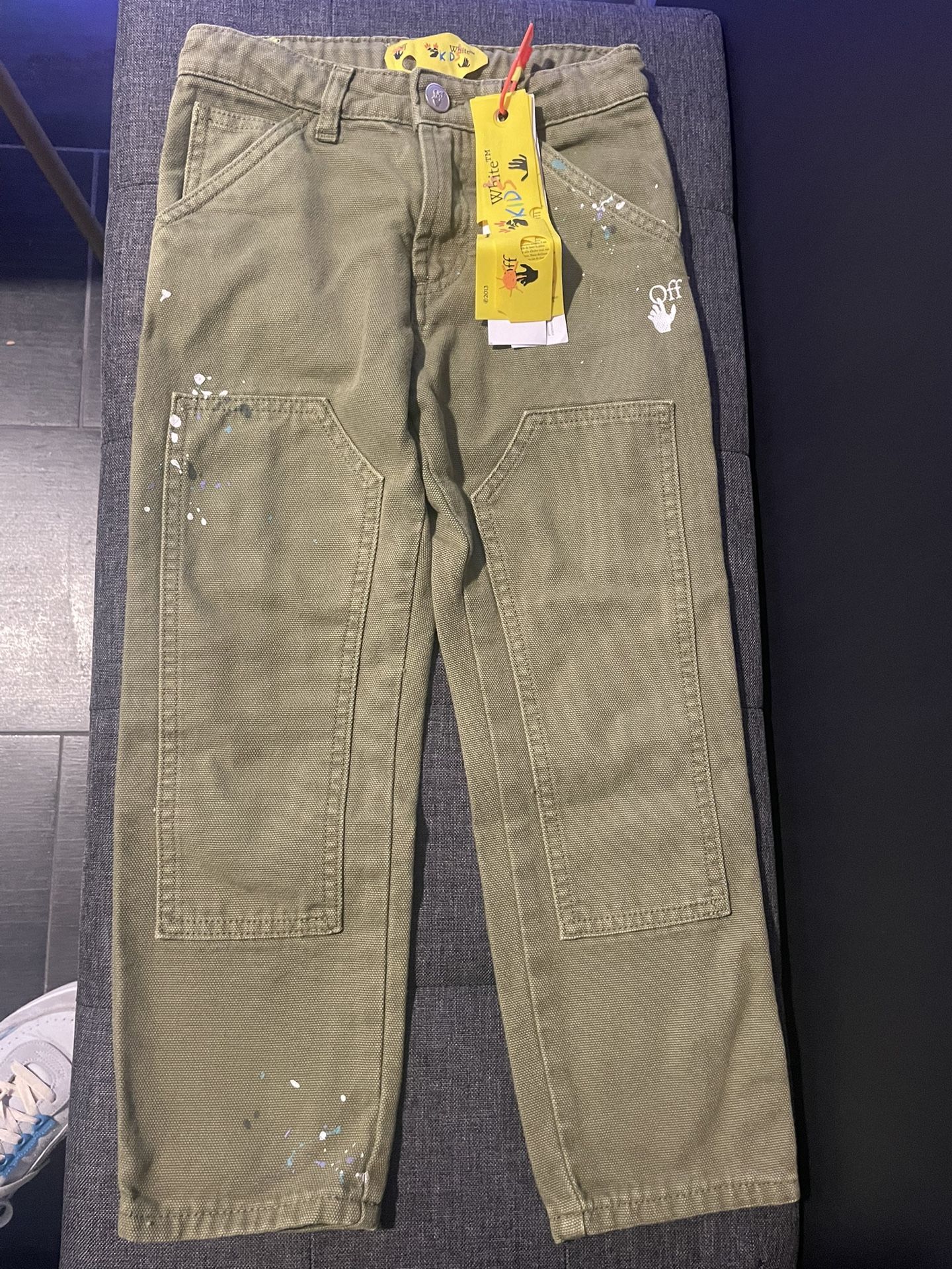OFF WHITE KIDS CARPENTER PANTS DS