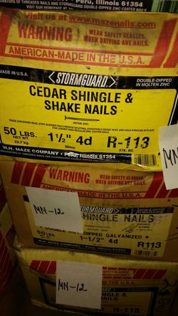 Cedar shake nail