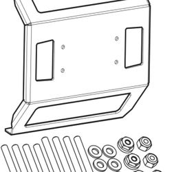 Humminbird 740177-1 IDMK S15R - in-Dash Mounting Kit SOLIX 15 Models @A7-577