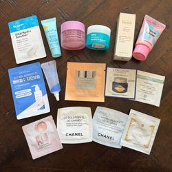 15-piece Skincare Cream Sample/Travel Size Bundle