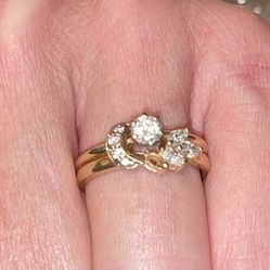 14k Gold Diamond Ring - Wedding