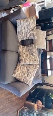 FREE!!! Gray Sofa with Throw Pillows