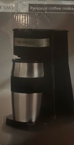 Mixpresso Black Personal Single Serve Coffee Maker