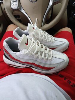 Size 13 Airmax 95 Red And White