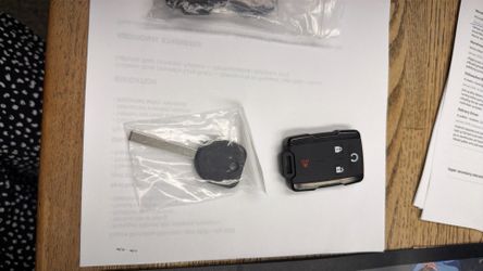 Chevy Silverado key and fob. 2 sets