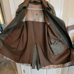 Made In Poland Thick Vintage Wool Trench Coat 