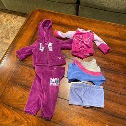 American girl & Justice gymnast set