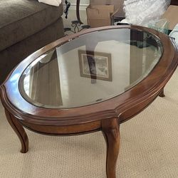 Furniture Vintage 3 Piece Ethan Allen Traditional /French Country Provincial Coffee Table & Side Tables