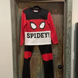 Spider Man “Spidey” Pjs  Or Halloween Costume - Youth 14/16  Unisex