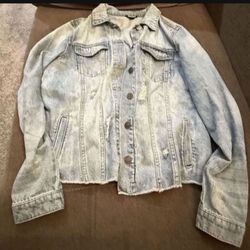 Juniors jean jacket size small