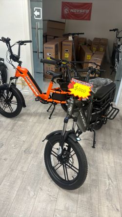 Brand new factory sealed in box cargo ebike for 1000. Electric bike for family