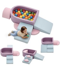 Climbing Toys for Toddlers – Foam Climbing Blocks with Ball Pit for Toddlers