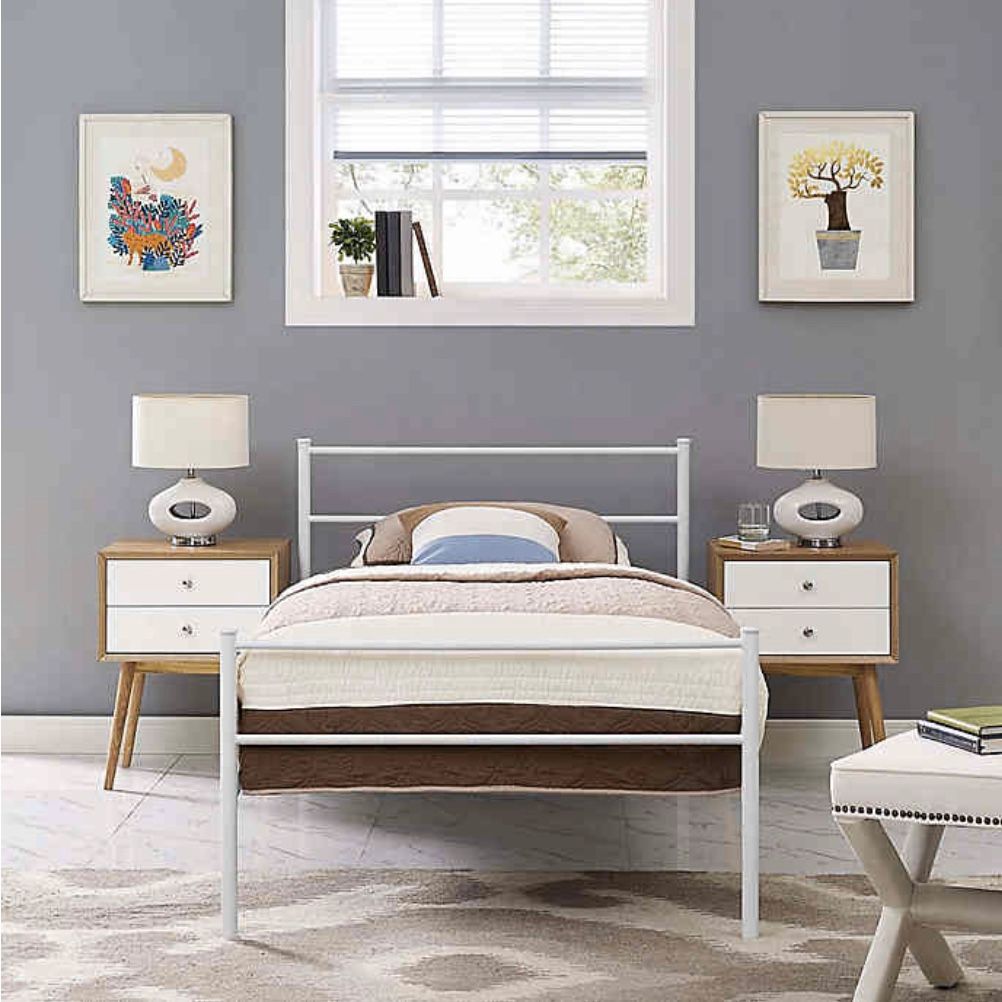 **NEW** Modway Alina Twin Bed (White)