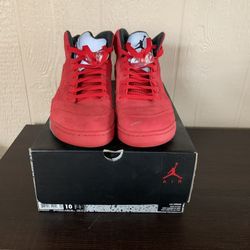 Jordan 5 Red Suede
