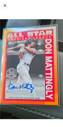 Don Mattingly Topps Certified Autograph All-Star Card