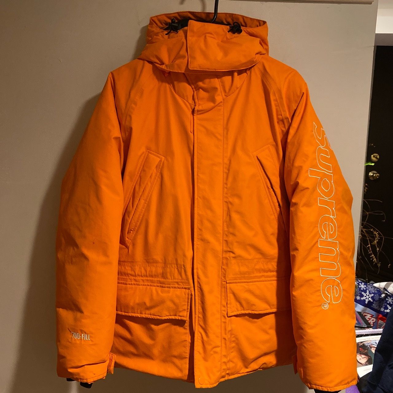 Supreme 700 Fill Down Tape Seam Parka Orange for Sale in Mount