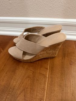 Charles by Charles David Cork Wedge Sandals
