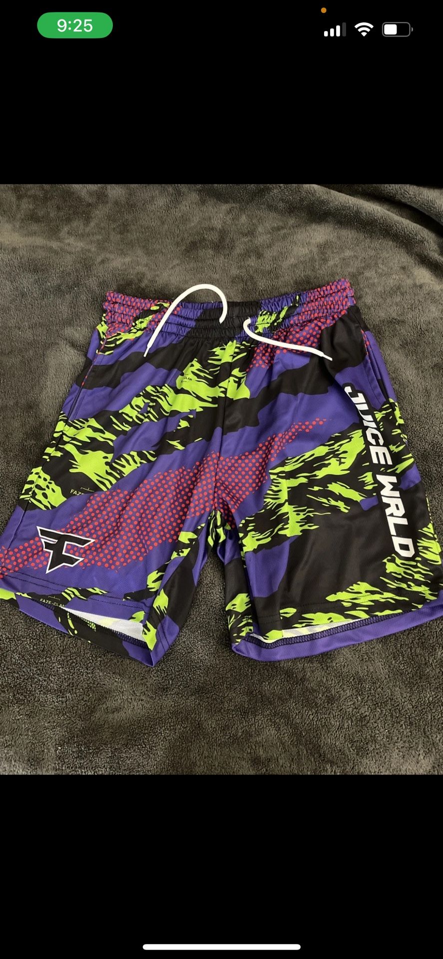 Extremely RARE FaZe Clan Juice Wrld Camo Shorts NEW MEDIUM