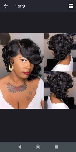 Brazilian short human hair wig