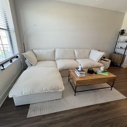 Brand New Beige Cloud Sectional 