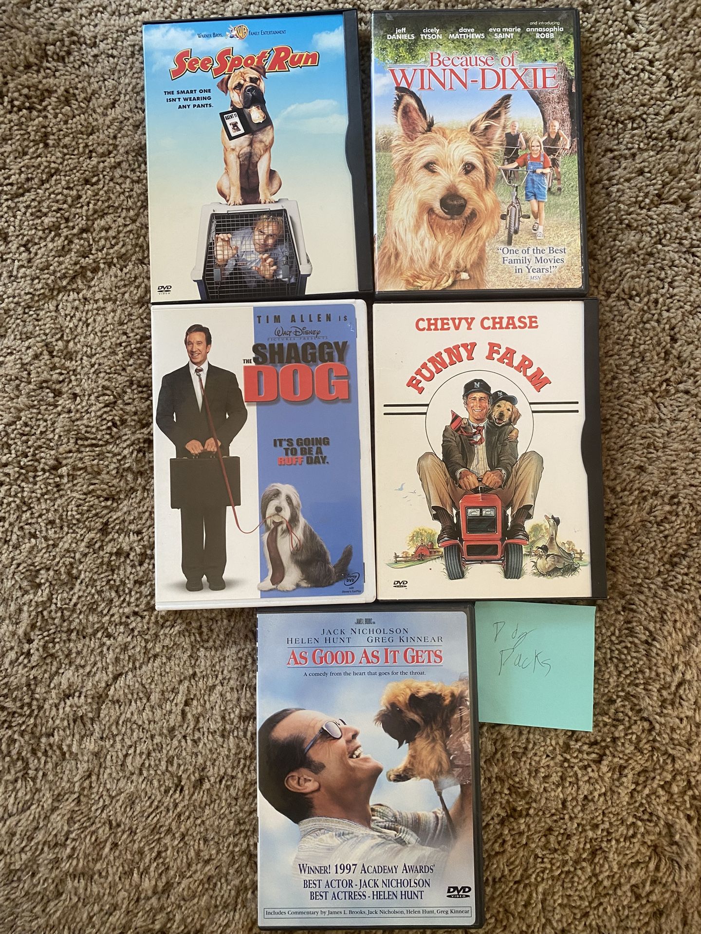 5 pack dog movies for dog lovers for dvd