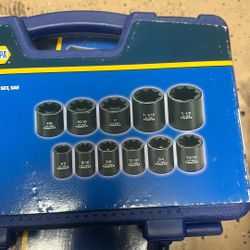 11pc 1/2 Socket Set $70
