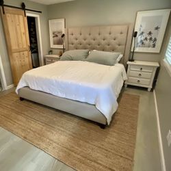 Harper Tufted Pottery Barn California King Bed