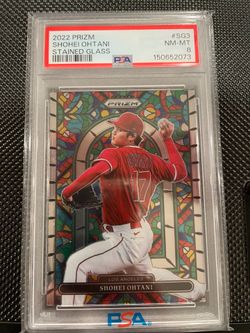 2022 PANINI PRIZM STAINED GLASS shohei ohtani PSA 8