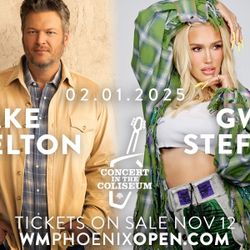 blake shelton gwen stefani phoenix open coliseum skybox Tickets 