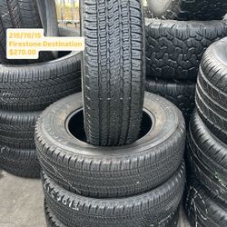 215/70/15 Firestone Semi New All Four 98 % TREAD LIFE | ❗Ask For Availability / Pregunta Por Disponibilidad ❗|