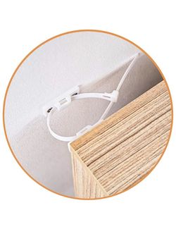 Furniture Anchors & Straps (6 Pack)| Furniture, Dresser, Bookcase, Shelves & Earthquake Anti Tip Wall Brackets for Baby Proofing - Pet & Child Safety